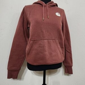 Women's Hoodie in Rose by Carhartt, Size XS